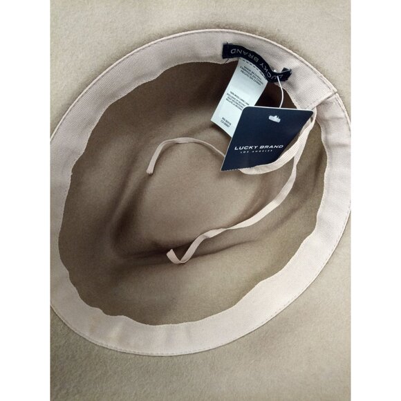 N.W.T. Lucky Brand Wool Fedora with Light Pink Ribbon Hat - Picture 4 of 6